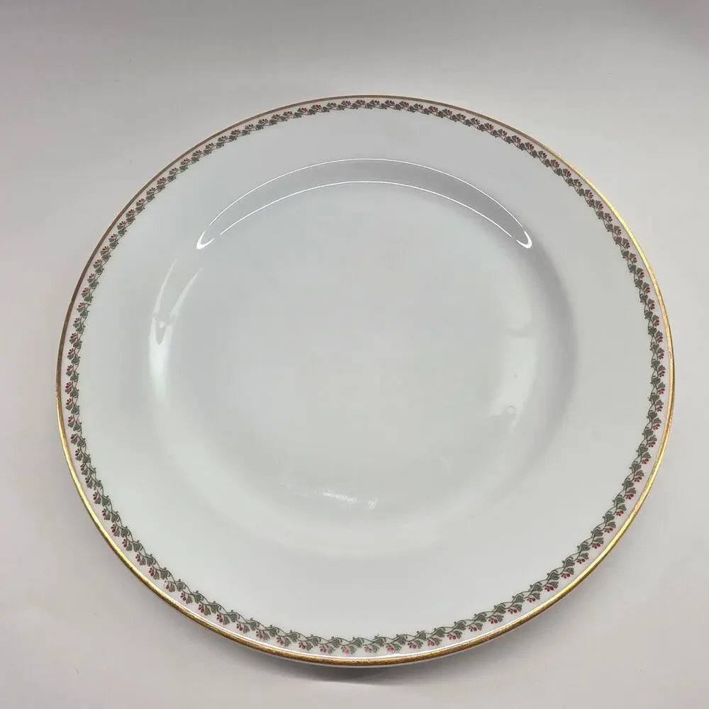 Haviland Limoges France Floral Gold Rim Dinner Plates Lot of 6 10